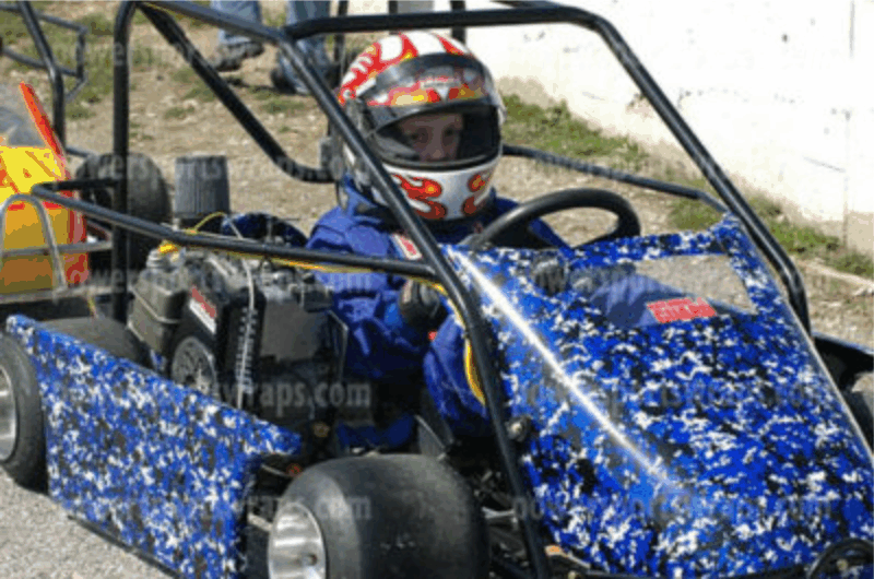 Racing Go Kart wraps, decals & numbers, go kart vinyl, go kart graphics